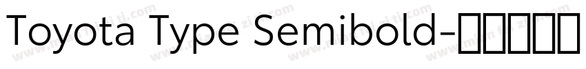 Toyota Type Semibold字体转换